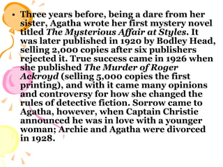 Agatha Christie PPT