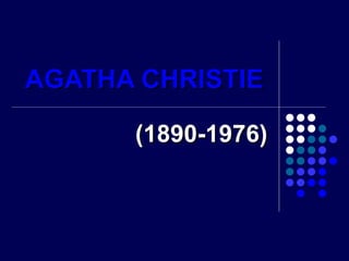 AGATHA CHRISTIE (1890-1976) 
