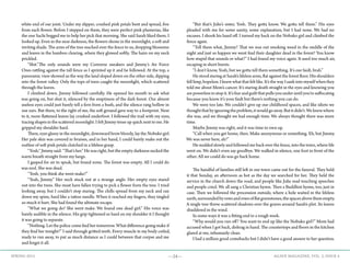 —24— AGAVE MAGAZINE, VOL. 2, ISSUE 4SPRING 2015
white end of our joint. Under my slipper, crushed pink petals bent and spread, five
from each flower. Before I stepped on them, they were perfect pink plumerias, like
the one Sachi begged me to help her pick that morning. She said Sarah liked them. I
looked up. Even in the near darkness, the flowers shone in the moonlight, a soft and
inviting shade. The arms of the tree reached over the fence to us, dropping blossoms
and leaves in the bamboo clearing, where they glowed softly. The hairs on my neck
prickled.
	 “Shit.”The only sounds were my Converse sneakers and Jimmy’s Air Force
Ones rattling against the tall fence as I sprinted up it and he followed. At the top, a
panoramic view showed us the way the land sloped down on the other side, dipping
into the forest valley. Only the tops of trees caught the moonlight, which scattered
through the leaves.
	 I climbed down. Jimmy followed carefully. He opened his mouth to ask what
was going on, but shut it, silenced by the emptiness of the dark forest. Our almost
useless eyes could just barely tell a fern from a bush, and the silence rang hollow in
our ears. But there, to the right of me, the soft ground gave way to a footprint. Next
to it, more flattened leaves lay crushed underfoot. I followed the trail with my eyes,
tracing shapes in the scattered moonlight. I felt Jimmy tense up quick next to me. He
gripped my shoulder hard.
	 There, eyes glassy in the moonlight, downward brow bloody, lay the Nobuko girl.
Her pale skin was covered in bruises, and in her hand, I could barely make out the
outline of soft pink petals clutched in a lifeless grasp.
	 “Yosh‚“ Jimmy said. “That’s her.” He was right, but the empty darkness sucked the
warm breath straight from my lungs.
	 I gasped for air to speak, but found none. The forest was empty. All I could do
was nod. She was dead.
	 “Yosh‚ you think she went make?”
	 “Yeah, Jimmy.” Her neck stuck out at a strange angle. Her empty eyes stared
out into the trees. She must have fallen trying to pick a flower from the tree. I tried
looking away, but I couldn’t stop staring. The chills spread from my neck and ran
down my spine, hard like a tattoo needle. When it reached my fingers, they tingled
so much it hurt. She had found the ultimate escape.
	 “What we going do? She went make. We found one dead girl.” His voice was
barely audible in the silence. His grip tightened so hard on my shoulder it I thought
it was going to separate.
	 “Nothing. Let the police come find her tomorrow. What difference going make if
they find her tonight?” I said through gritted teeth. Every muscle in my body coiled,
ready to run away, to put as much distance as I could between that corpse and me
and forget it all.
	 “But that’s Julie’s sister, Yosh. They gotta know. We gotta tell them.” His eyes
pleaded with me for some sanity, some explanation, but I had none. We had no
excuses. I shook his hand off. I turned my back on the Nobuko girl and climbed the
fence again.
	 “Tell them what, Jimmy? That we was out smoking weed in the middle of the
night and just so happen we went find their daughter dead in the forest? You know
how stupid that sounds or what?” I had found my voice again. It used too much air,
escaping in short bursts.
	 “I don’t know, Yosh, but we gotta tell them something. It’s our fault, brah.”
	 He stood staring at Sarah’s lifeless arms, flat against the forest floor. His shoulders
fell limp, hopeless. I knew what that felt like. It’s the way I sank into myself when they
told me about Mom’s cancer. It’s staring death straight in the eyes and knowing you
are powerless to stop it. It’s fear and guilt that pulls you under until you’re suffocating
because you know it’s your fault but there’s nothing you can do.
	 We were too late. We couldn’t give up our childhood spaces, and like idiots we
thoughtthatbyignoringtheproblem,itwouldgoaway.Butitdidn’t.Weknewwhere
she was, and we thought we had enough time. We always thought there was more
time.
	 Maybe Jimmy was right, and it was time to own up.
	 “Call when you get home, then. Make anonymous or something. Eh, but Jimmy.
We was never here, ah?”
	 He nodded slowly and followed me back over the fence, into the town, where life
went on. We didn’t even say goodbye. We walked in silence, one foot in front of the
other. All we could do was go back home.
	 The handful of families still left in our town came out for the funeral. They held
it that Sunday, an afternoon as hot as the day we searched for her. They held the
service in the church down the road, and people like Julie read touching speeches
and people cried. We all sang a Christian hymn. Then a Buddhist hymn, too, just in
case. Then we followed the procession outside, where a hole waited in the lifeless
earth,surroundedbyrowsandrowsofflatgravestones,thespacesabovethemempty.
A single tree threw scattered shadows over the graves around Sarah’s plot. Its leaves
shuddered in the wind.
	 In some ways it was a fitting end to a rough week.
	 “Why would you run off? You want to end up like the Nobuko girl?” Mom had
accused when I got back, dishrag in hand. The countertops and floors in the kitchen
glared at me, inhumanly clean.
	 I had a million good comebacks but I didn’t have a good answer to her question.
 