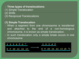 Chromosomal abeeration | PPTX