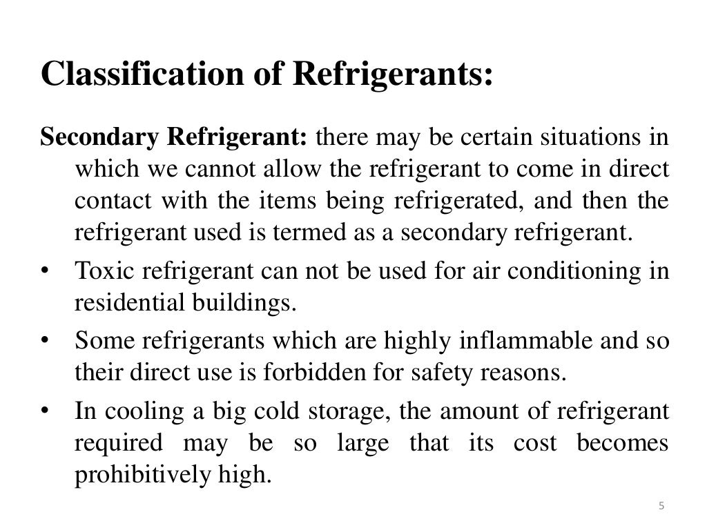 Refrigerants used in Refrigeration System