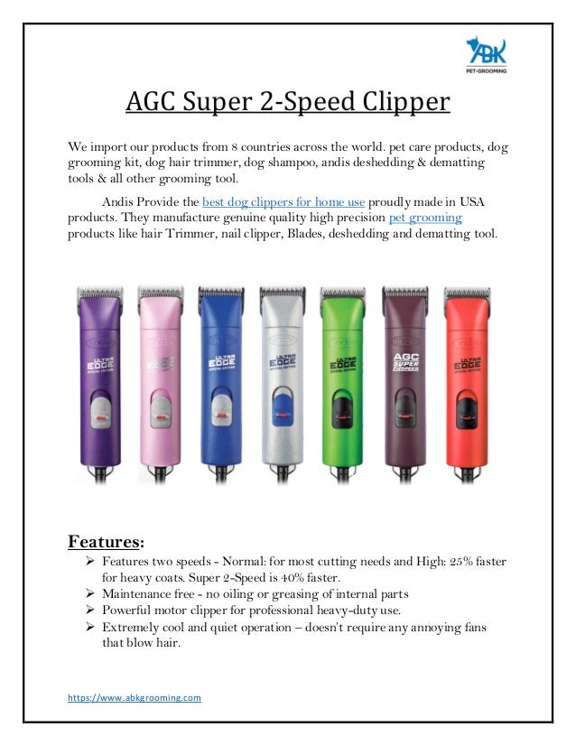 andis professional pet clippers