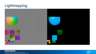 Copyright © 2015, Intel Corporation. All rights reserved.
*Other names and brands may be claimed as the property of others.
Optimization Notice
39
Lightmapping
 
