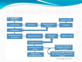 GI REGISTRATION PROCESS IN
INDIA
 