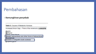 • Kemungkinan penyebab
Pembahasan
 