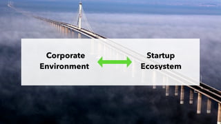 77%Having some sort of  
startup partnership program
Source: 500 Startups: Unlocking Innovating Through Startup Engagement
 