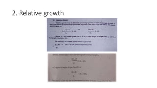 2. Relative growth
 