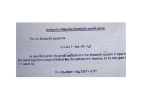 Methods to fitting bertalanffy growth
curve
 