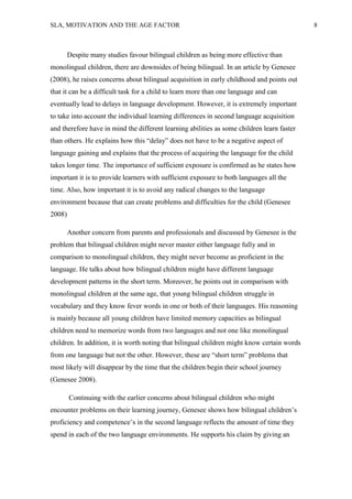 Age and motivation in l2 learning | PDF