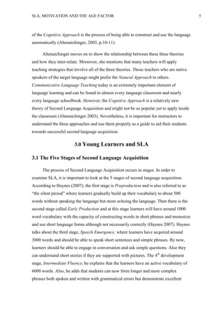 Age and motivation in l2 learning | PDF