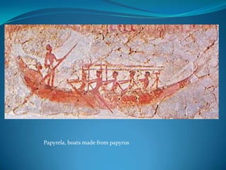 Papyrela, boats made from papyrus