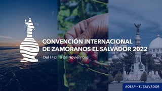 AGEAP - EL SALVADOR
Del 17 al 19 de Noviembre
 