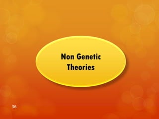 36
Non Genetic
Theories
 