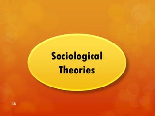 46
Sociological
Theories
 