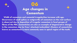 Age changes related to dental tissues development.pptx