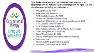 Community Care Worker part 1