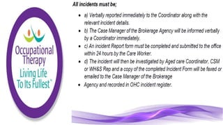 Community Care Worker part 1