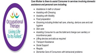 Community Care Worker part 1