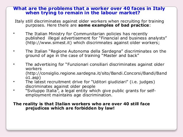 discrimination at work examples