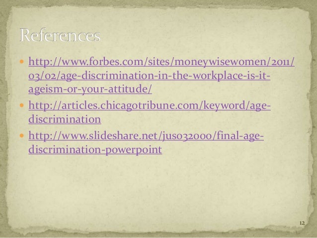 Age discrimination employment papers research