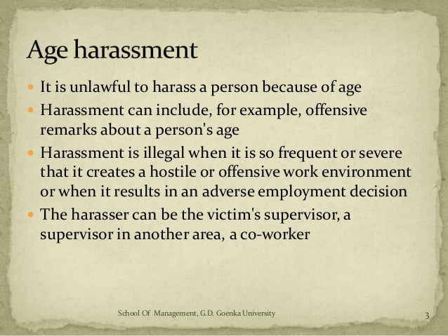 discrimination at work examples