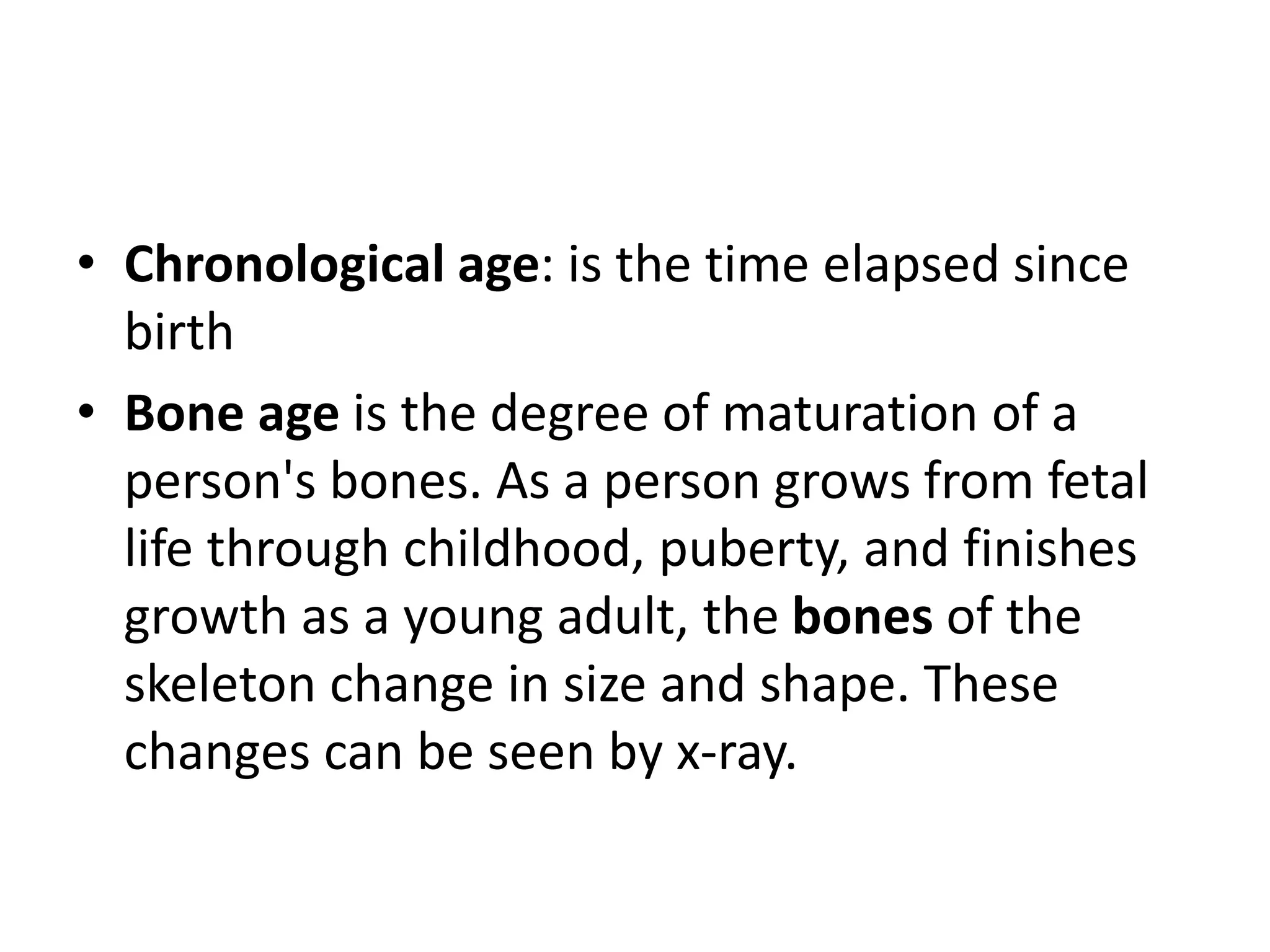 Age estimation by bones | PPTX