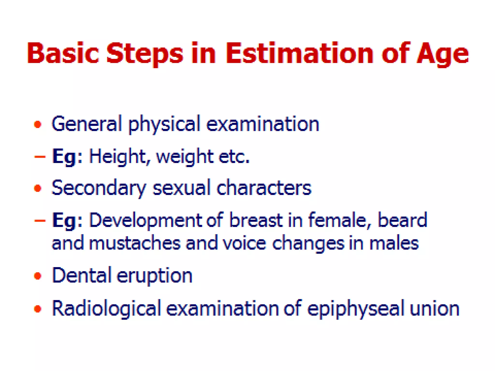 Age estimation by bones | PPTX