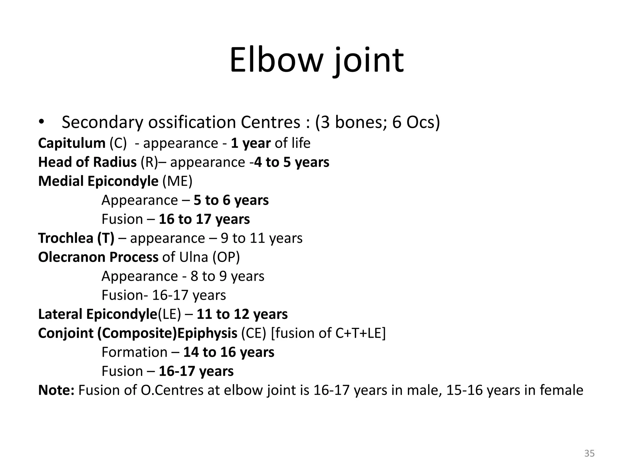 Critoe Age Ranges Age estimation by radiological method (using X-rays) | PPTX