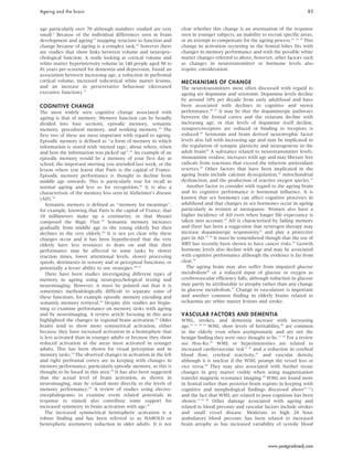 Ageing and the Brain | PDF