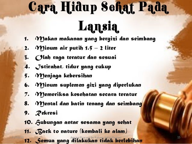 Contoh Soal Dan Materi Pelajaran 5 Tips Hidup Sehat Lansia