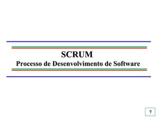 SCRUM  Processo de Desenvolvimento de Software 