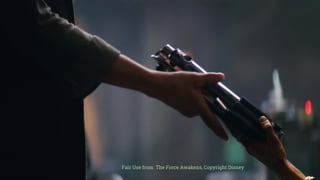 Fair Use from The Force Awakens, Copyright Disney
 