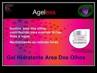 Gel Hidratante Area Dos Olhos IIumina  área dos olhos, contribuindo para suavizar linhas finas e rugas. Neutralizando os radicais livres 