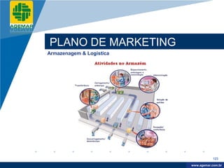 Company
LOGO




          PLANO DE MARKETING
          Armazenagem & Logística




                                                123

                                     www.company.com
                                    www.agemar.com.br
 