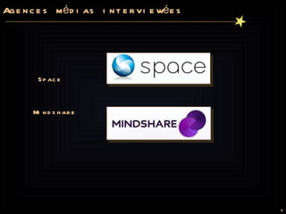 Agences médias interviewées Space  Mindshare  