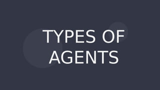 TYPES OF
AGENTS
 