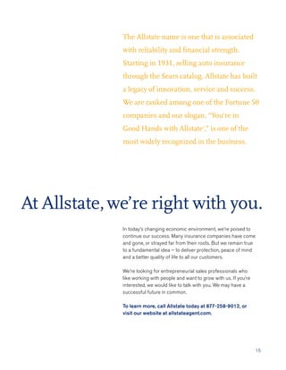 Agency Purchase Mini Brochure Allstate Ea Op