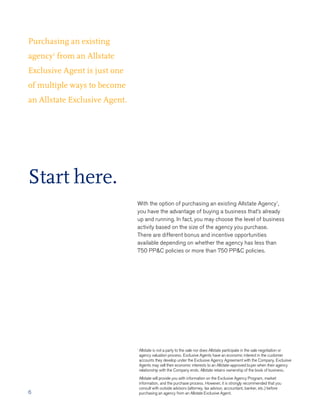 Agency Purchase Mini Brochure Allstate Ea Op