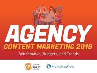 Benchmarks, Budgets, and Trends
CONTENT MARKETING 2019
AGENCY
 
