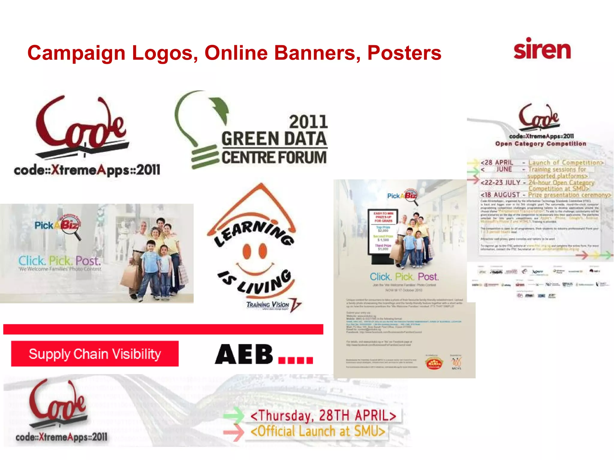 Campaign Logos, Online Banners, Posters 