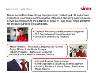 Integrated communications consultancy