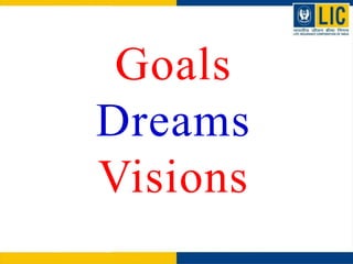 Goals
Dreams
Visions
 