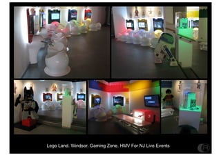 Lego Land. Windsor. Gaming Zone. HMV For NJ Live Events
 