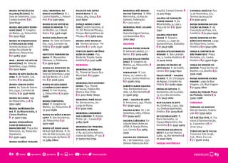 museu do palácio da         leal/ memorial do             palacete das artes            memorial mãe menini-        mação), Campo Grande. t       catedral basílica Pça
aclamação (ipac) Av.        banco econômico R. J.         rodin bahia R. da             nha do Gantois R. Mãe       71 3117-6193                  15 de Novembro, s/n,
Sete de Setembro, 1330,     Castro Rabello, 1, Pelouri-   Graça, 284, Graça.t 71        Menininha, 23 Alto do                                     Terreiro de Jesus/Sé
                                                                                                                    galeria da fundação
Campo Grande. t 71          nho. t 71 3321-9551           3117-6910                     Gantois, Federação                                        t 71 3321-4573
                                                                                                                    pierre verger R. da
3117-6147                                                                               t 71 3331-9231
                            museu de ex-votos da          espaço mário cravo                                        Misericórdia, 9, Loja 1,      nossa senhora da con-
museu abelardo rodri-       igreja do bonfim Pça.         (ipac) Jardim Iracema, s/     memorial prof. juliano      Praça da Sé. t 71 3321-       ceição da praia R. da
gues (ipac) R. Gregório     do Bonfim, 50, Cidade         nº, Ed. Portal de Pituaçu,    moreira                     2341                          Conceição da Praia, s/n,
de Matos, 45, Pelourinho    Baixa. t 71 3316-2196         Parque Metropolitano de       Avenida Edgard Santos,                                    Comércio t 71 3241-2507
                                                                                                                    galeria fogo das
t 71 3117-6357                                            Pituaçu. t 71 3363-4054       s/n Narandiba. t 71
                            museu geológico da                                                                      águas R. Siqueira             nossa senhora do ro-
                                                                                        3103-3947
museu de arqueologia        bahia Av. Sete de Setem-      museu afro-brasilei-                                      Campos, 2, Largo da           sário dos pretos Largo
e etnologia da ufba         bro, 2195, Corredor da        ro Terreiro de Jesus - Pe-    galerias                    Quitandinham, Barbalho.       do Pelourinho, Centro
Terreiro de Jesus s/nº,     Vitória. t 71 3336-3498/      lourinho t 71 3283 5540                                   t 71 3243-1582                Histórico t 71 3241-5781
                                                                                        galeria pierre verger
antiga Faculdade de         6689
                                                          forte de santo antônio        R. General Labatut, 27 –    galeria atelier marcos        igreja e convento de
Medicina, Pelourinho.
                            instituto feminino da         além do carmo Pça.            Barris. t 71 3103-4065      rogger R. das Laranjei-       são francisco Praça
t 71 3283-5530
                            bahia R. Monsenhor            Barão do Triunfo, Santo                                   ras, 3, Centro Histórico. t   Anchieta, s/n, Centro
                                                                                        galeria solar ferrão
mab – museu de arte da      Flaviano, 2, Politeama.       Antônio t 71 3117-1488                                    71 3419-0029                  Histórico t 71 3322-6430
                                                                                        (ipac) R. Gregório de
bahia (ipac) Av. Sete de    t 71 3329-5522
                                                          memorial                      Mattos, 45, Pelourinho. t   galeria do museu de           igreja do senhor do
Setembro, 2340, Vitória.
                            museu do mosteiro de                                        71 3117-6357                arte sacra R. do Sodré,       bonfim Praça Senhor do
t 71 3117-6900                                            memorial da câmara
                            são bento da bahia Av.                                                                  Centro. t 71 3243-6511        Bonfim, s/n, Bonfim t 71
                                                          Pç. Thomé de Souza Pça.       afrikan art R. Luis
museu de arte sacra da      Sete de Setembro, Largo                                                                                               3316-2196
                                                          Municipal. t 71 3320-         Viana, 10, Ladeira do       paulo darzé – galeria
ufba R. do Sodré, 276,      de São Bento, nº 1, Cen-
                                                          0308                          Carmo, Centro Histórico.    de arte R. Dr. Chrysippo      nossa senhora da boa
Centro. t 71 3243-6511      tro. t 71 2106-5203
                                                                                        t 71 3326-7233              de Aguiar, Corredor da        viagem Largo da Boa
                                                          memorial dos governa-
museu carlos costa          museu de azulejaria                                                                     Vitória. t 71 3267-0930       Viagem, s/n, Boa Viagem
                                                          dores Pça. Thomé              alberto alban galeria
pinto Av. Sete de Setem-    e cerâmica udo knoff                                                                                                  t 71 3314-1800
                                                          de Souza, Palácio Rio         Trav. Bartolomeu Gus-       prova do artista R.
bro, 2490, Corredor da      (ipac) R. Frei Vicente,
                                                          Branco, Rua Chile.            mão, 52, Rio Vermelhot      Bartolomeu de Gusmão,         igreja da piedade Praça
Vitória. t 71 3336-6081     3, Pelourinho. t 71 3117-
                                                          t 71 3117-6067 /6050          71 3326-5633                13, lj 01,Rio Vermelho.       da Piedade, Centro t 71
                            6388
museu da cidade Lgo                                                                                                 t 71 3245-1660                3329-2388
                                                          memorial irmã dulce           ebec – galeria de arte
do Pelourinho, 3. t 71      museu tempostal
                                                          Av. Dendezeiros, 161 -        R. Amazonas, 746, Pituba    mcr galeria de arte           terreiros
3321-1967                   (ipac) R. Gregório de
                                                          Largo de Roma.                t 71 3240-4743              Av. Oceânica, 2400, loja
                            Mattos, 33, Pelourinho. t                                                                                             terreiro do gantois
Museu da Misericór-                                       t 71 3310-1261                                            23, Ondina Aparthotel,
                            71 3117-6382                                                galeria acbeu Av. 7 de                                    Alto do Gantois, Federa-
dia R. da Misericórdia, 6                                                                                           Ondina. t 71 3203-8118
                                                          memorial lindember-           Setembro, 1883, Vitória.                                  ção. t 71 3331-9231
Centro Histórico            museu da música brasi-
                                                          gue cardoso R. Araújo         t 71 3444-4423              rv cultura e arte R.
t 71 3322-7355              leira R. das laranjeiras,                                                                                             Ilê Axé Oju Oyá, R. Fla-
                                                          Pinho, 58 – Canela t 71                                   Barro Vermelho, 32
                            28, Pelourinho. t 71                                        galeria cañizares Es-                                     viano d’Apresentação,
museu etnográfico                                         3283-7908                                                 Espaço Maria Alice, Rio
                            3321-1596                                                   cola de Belas Artes da                                    9, Cajazeira 11 t 71
casa de angola na                                                                                                   Vermelho t 71 3347-4929
                                                          memorial do tribunal          UFBA. R. Araújo Pinho,                                    3219-3744
bahia (mecab) Praça dos     museu ilê ohun lailai
                                                          regional da bahia             212, Canela t 71 3283-      panorama galeria de
Veteranos, 05, Baixa dos    Ilê Axé Opô Afonjá - R. Di-                                                                                           terreiro bate folha
                                                          1ª Av. do Centro Adminis-     7930                        arte R. Escritor Nelson       Travessa São Jorge,
Sapateiros.                 reta de São Gonçalo, 557,
                                                          trativo da Bahia, nº 150. t                               Gallo, 19, Rio Vermelho t     65E, Mata Escura.
t 71 3321-4495              São Gonçalo do Retiro. t                                    galeria do conselho
                                                          71 3373-7151/7154                                         71 3240-6375                  t 71 3306-2163
                            71 3384-6800                                                Av. 7 de Setembro, 1330
museu eugênio teixeira
                                                                                        (Anexo Palácio da Acla-     igrejas históricas



82 o onde q quando $ quanto t tel s site @                   e-mail   r realização                                                                   ENDEREÇOS     N 83
 