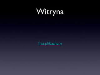 Witryna hist.pl/bazhum 