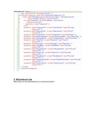 2. NConstruct Lite
Neat Code, but not customizable as it is commercial product
 