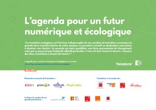 L'agenda pour un futur numérique et écologique (Fing, 2019)
