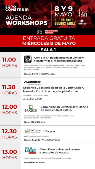 Como la I.A puede potenciar ventas y
transformar el mercado inmobiliario
Ignacio Gorriti | Iñaki Valencia
ENTRADA GRATUITA...