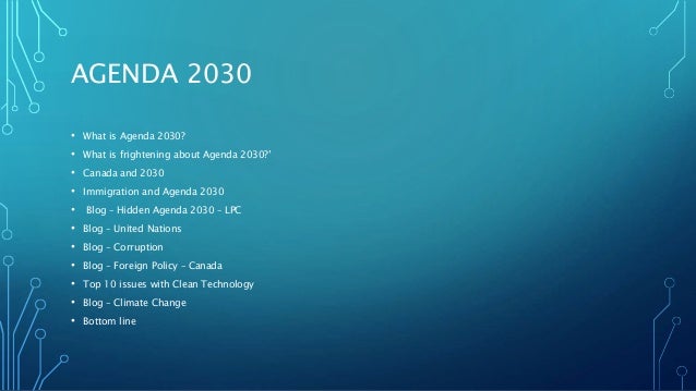 What Is Agenda 2030