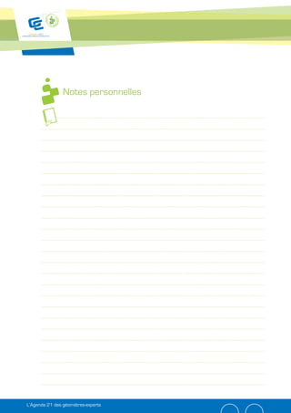 Notes personnelles




L’Agenda 21 des géomètres-experts
 